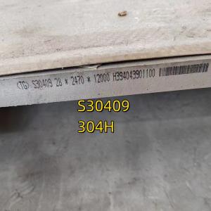Quality ASTM A240 304H S30409 AISI 304H Stainless Steel Plate 3-60*1500*6000MM wholesale
