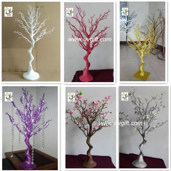 UVG DTR25 colorful plastic dry tree branch decoration wedding centerpieces for