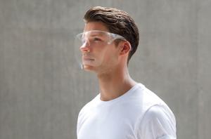 Quality Double Sided Anti Fog Face Shield , Eyeglass Type Face Shield Oversized Windproof wholesale