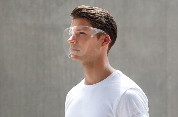 Double Sided Anti Fog Face Shield , Eyeglass Type Face Shield Oversized