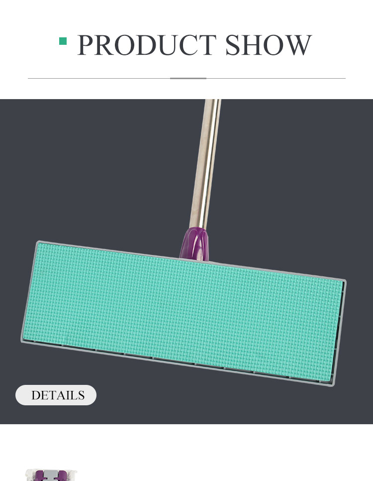 Autoclavable esd antistatic cleaning microfiber flat floor mop