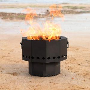 Quality Steel Camping 6.36kg Smoke Free Outdoor Fire Pit For BBQ Camping All Season wholesale