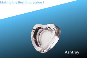 Quality ashtray/glass ashtray/crystal ashtray/heart shaped ashtray/cigarette gift wholesale