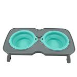 Elevated Personalised Double Dog Bowls Dish 4l 5l Cute Cat Feeding Bowls