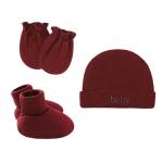 Newborn Baby Hat Mittens Socks 3 pcs Sets Girl Boy Gift Baby Mittens And Socks