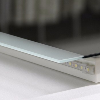 Bathroom Decorative LED Wall Mirror Glass Rectangle 5mm Copper Free Mirror for Hotel