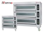 Commercial Bakery Shop Three Deck Nine Trays Microcomputer Electric Bakery Oven