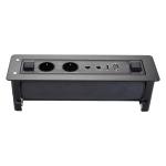 Electric Motorized Desk Flip Socket Meeting Table Power Outlet Plug