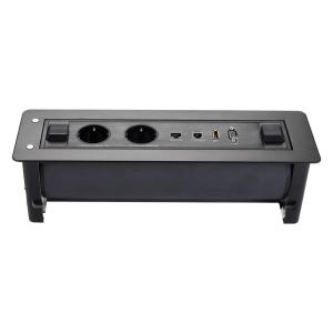 Quality Electric Motorized Desk Flip Socket Meeting Table Power Outlet Plug wholesale