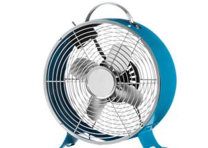 Quality SAA 8 Inch Metallic Retro Electric Desk Fan , 2 Speed Air Cooling Ventilation Fan wholesale