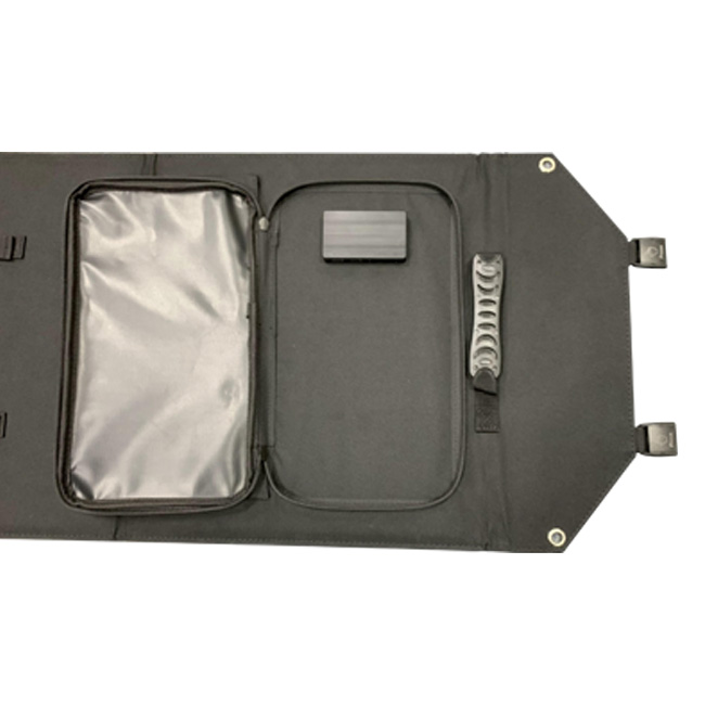 Portable 60W Solar Folding Bag , QC3.0 USB Type C Solar Charger Foldable