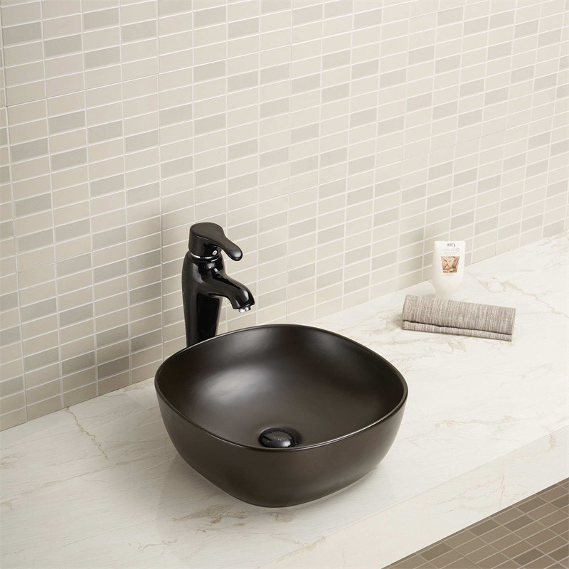 300mm Seamless Bathroom Sink And Countertop Basin Bowl Grey White Black