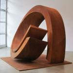 Modern Abstract Ring Corten Steel Art Sculpture