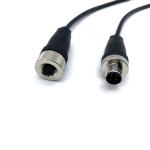 4 Pin M12 Connector Waterproof Cables 2P 3P 4P 6P 8P Male To Female Straight