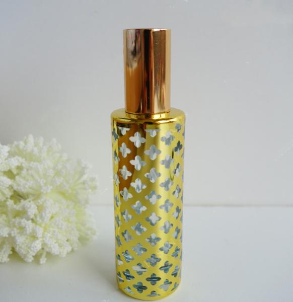 empty perfume spray bottle recycled glass bottles black blue red pink green cap