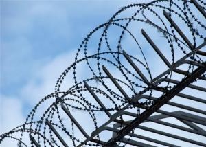 Quality Military Concertina Razor Blade Barbed Wire Straight Razor Wire 960mm Coil Diameter wholesale