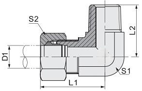 SAE Bsp Jic Industrial Use Hydraulic Tube Fitting 1CT9