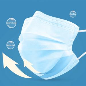 Quality Highly Fit Blue Disposable Earloop Face Mask With 95% Filtering Efficiency wholesale