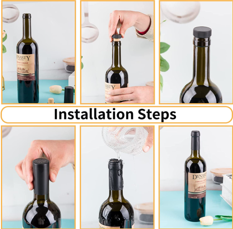 Matte Black PVC Heat Shrink Capsules For Wine Bottle Cork Clear Bottle Stopper