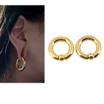 BODY PUNK Piercing Earring Ring Ear Stretcher Expander Weights BCR Gold Captive