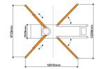 Four bridge 58m concrete pump truck Customized production