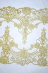 Black Guipure Lace Trimming Embroidery Lace edge H19.5cm* L20cm Repeat