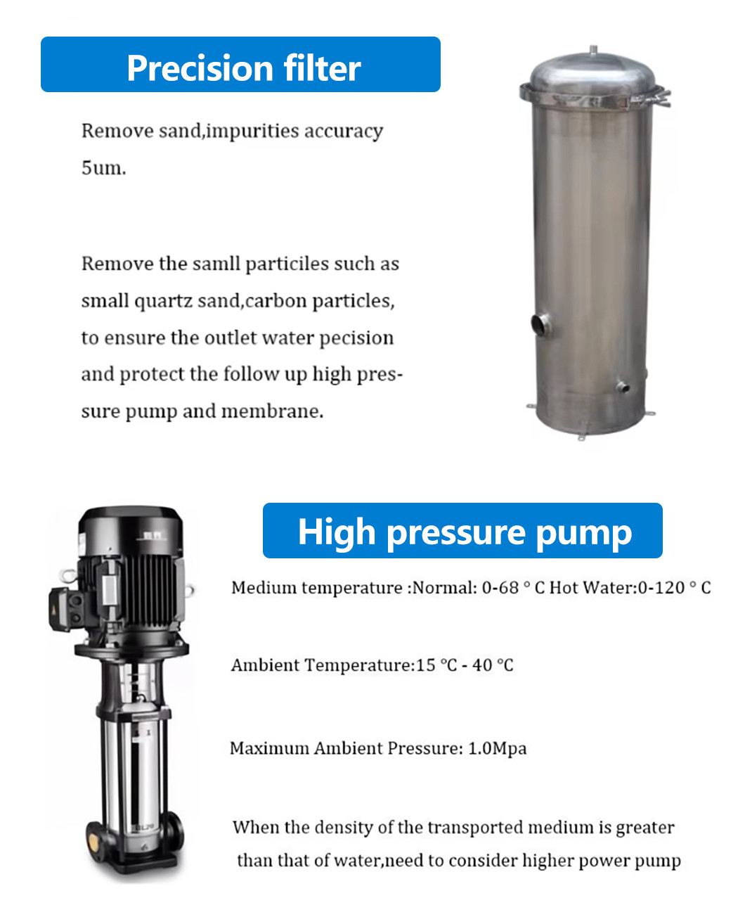 Water Purification Plant Mini Water Filter Machine Reverse Osmosis Filter System