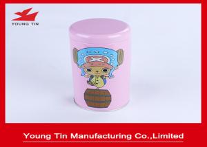 Quality CMYK Printed Cylinder Round Empty Tins With Lids SGS FDA Certification wholesale