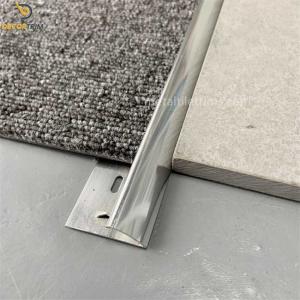 Quality Aluminum Curved Carpet Transition Strip Glossy Silver 9mm×3000mm wholesale