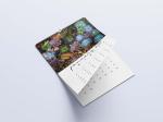 Matte Lamination Desk Calendar Printing 600-1000gsm Monthly Wall Calendars