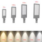 IP65 LED Roadway Lights 150w AC100~277V 50/60HZ 6250lm-25000lm Lumens