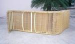 All Weather Dark Brown Rattan Sun Lounger For Home Balcony