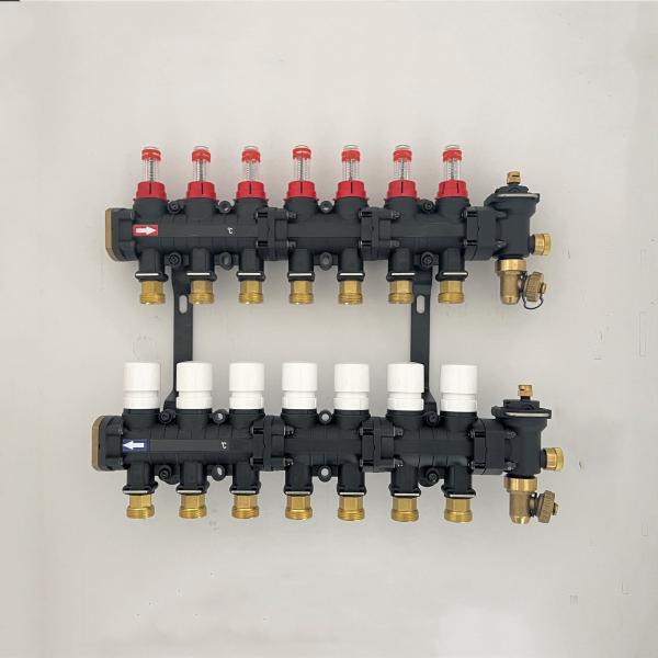 Radiant Floor Heat Manifolds, EP Radiant Heat Manifold,Nylon Manifold with flow