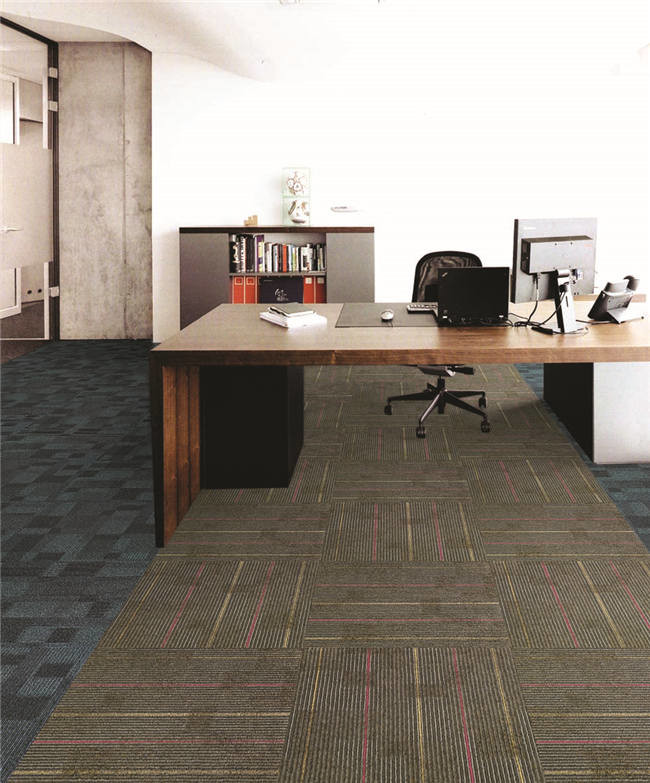 Residential Modular Carpet Tiles / Custom Carpet Squares With Eco - Bitumen Backing