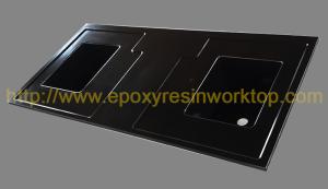 Quality Heat resistance corner countertop undermount sink for hospital lab furniture wholesale