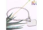 18mm Length Toggle Clasp Closure Cross Chain Bracelet