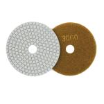 100mm Bush Hammer 3mm Diamond Wet Polishing Pads No 1500 Grit Diamond Polishing