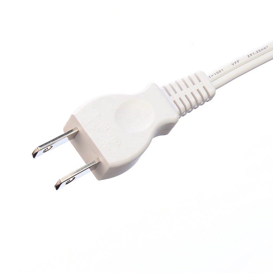 125V 7A/12A/15A PSE Certificated Japanese Standard 2 Flat Poles Power Plug for Home Appliance Extension Cord Top Selling
