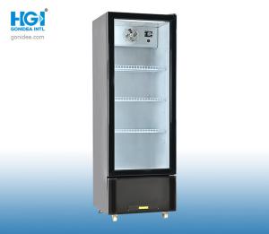 Quality Commercial Auto Defrost Single Glass Door Display Fridge For Cold Drinks 175 Liter wholesale