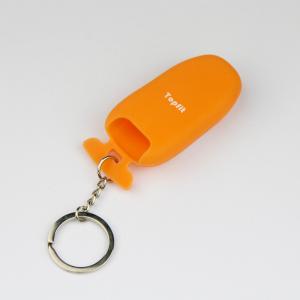 Quality Topfit high quality silicone car keychain for Tesla(dark orange) wholesale