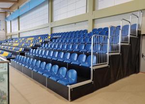 Quality Sports Hall Retractable Bleacher Seating Functional Telescopic Tribunes wholesale