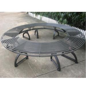 Quality Metal Cast Iron Round Tree Benches Backless For Garden Street Campus wholesale