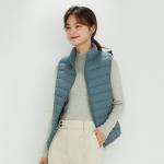Wholesale Zipper Up Stand Collar Plus Size Premium 90% White Duck Down Vest
