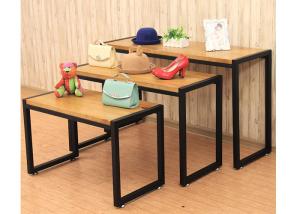 Quality Fashion Style Merchandise Display Tables , Lightweight 3 Tier Retail Display Table wholesale