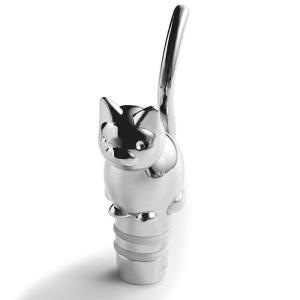 Quality CE Exquisite Metal Die Casting Products Silver Zinc Alloy Wine Bottle Stopper wholesale