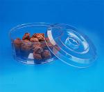 Food Grade Transparent Empty Plastic Cans Round Shape Crown Lid Type