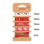 ODM Polyester Ribbon 2mm 10mm 15mm Christmas Gift Wrap Ribbon