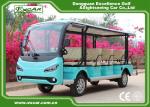 Black 14 Person Electric Sightseeing Bus 7.5KM Motor 72V Electric Sightseeing