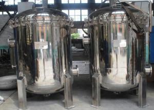 Quality IN / OUT High Pressure Filter Housing , Multi Bag Filter Housing With 304 SS 2&quot; Flange wholesale