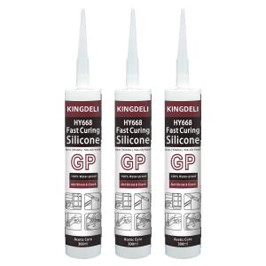 Quality Quick Dry Acetic Silicone Sealant Transparent Color Water Resistant wholesale